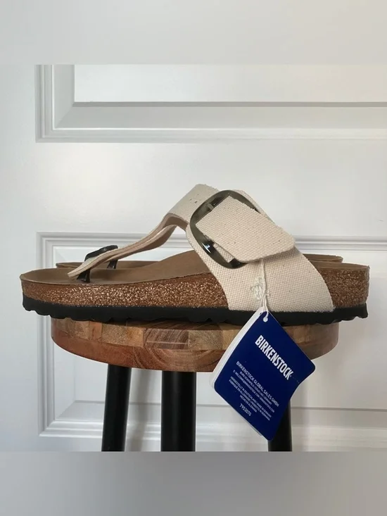 NEW Birkenstock Gizeh Big Buckle Sandals Womens EU 38 US 7 Vegan 2026-3e4 - Picture 3 of 6